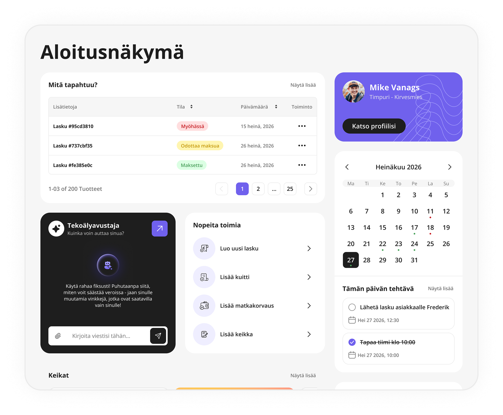 Laita yrityksesi käyntiin minuuteissa